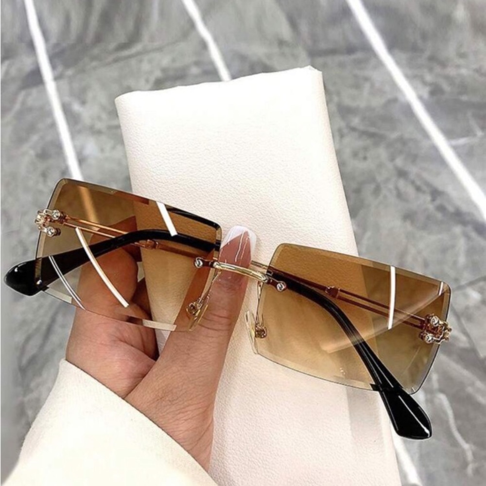 Rimless Designer Sunglasses 🕶️ - Picture 3 of 4